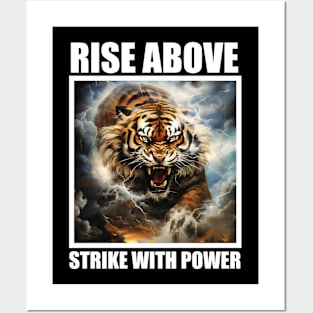 Rise Above Strike with Power Motivation Fitness Posters and Art